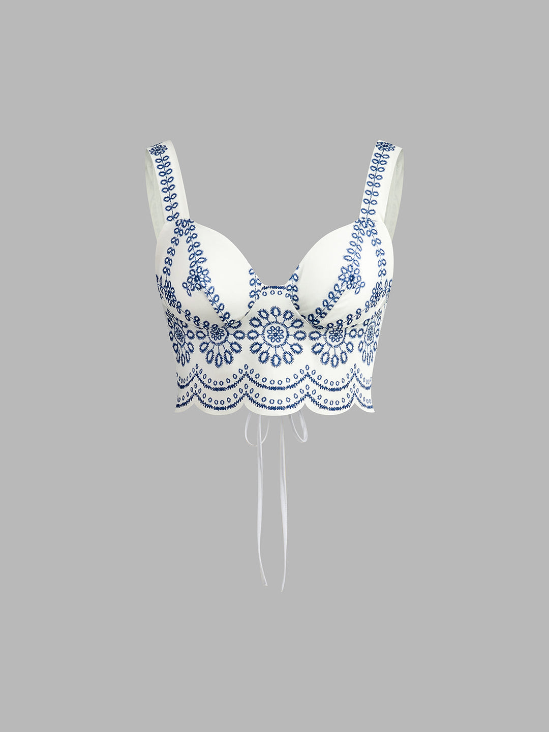 Women's Embroidered Crop Top & Maxi Skirt Co-Ord Set