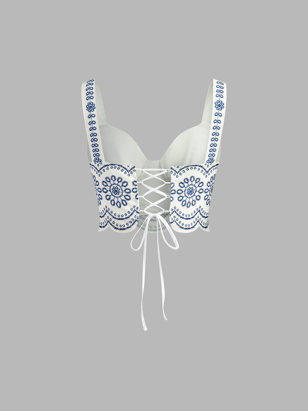 Women's Embroidered Crop Top & Maxi Skirt Co-Ord Set
