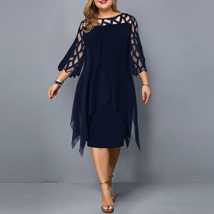Women's Plus Size Flowy Midi Dress