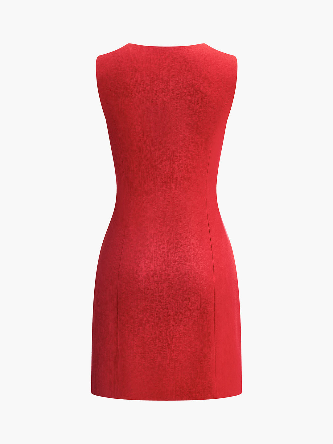 Women's V-Neck Mini Dress Sleeveless Fitted Summer Dress