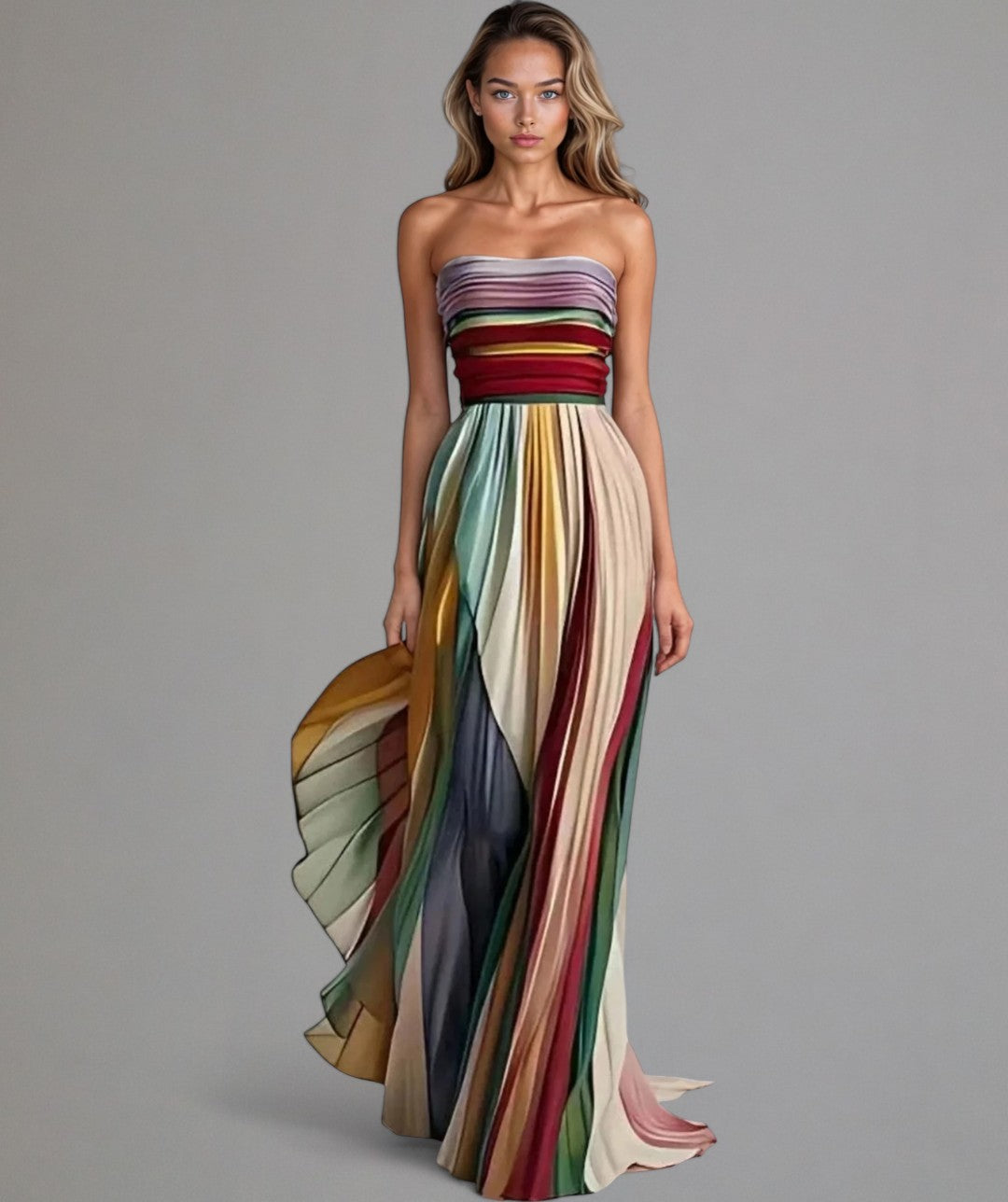Women's Sleeveless Colored Dress