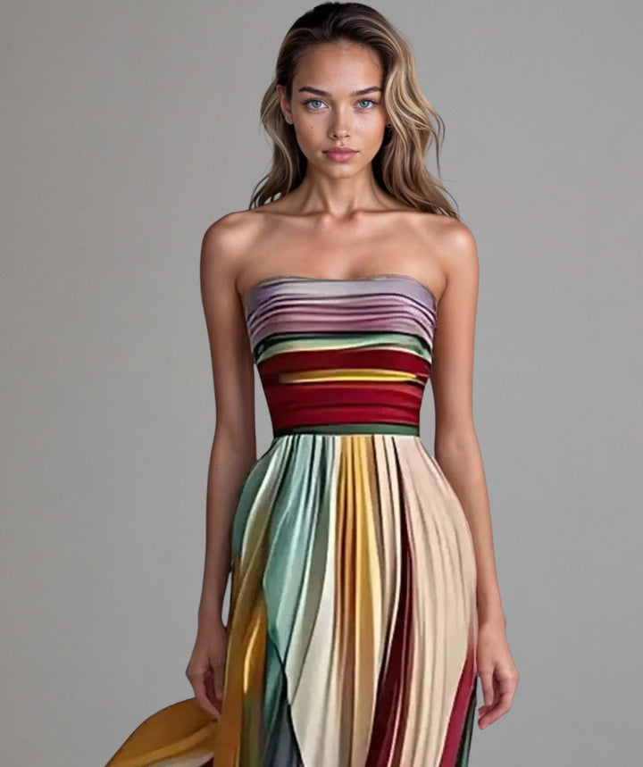 Women's Sleeveless Colored Dress