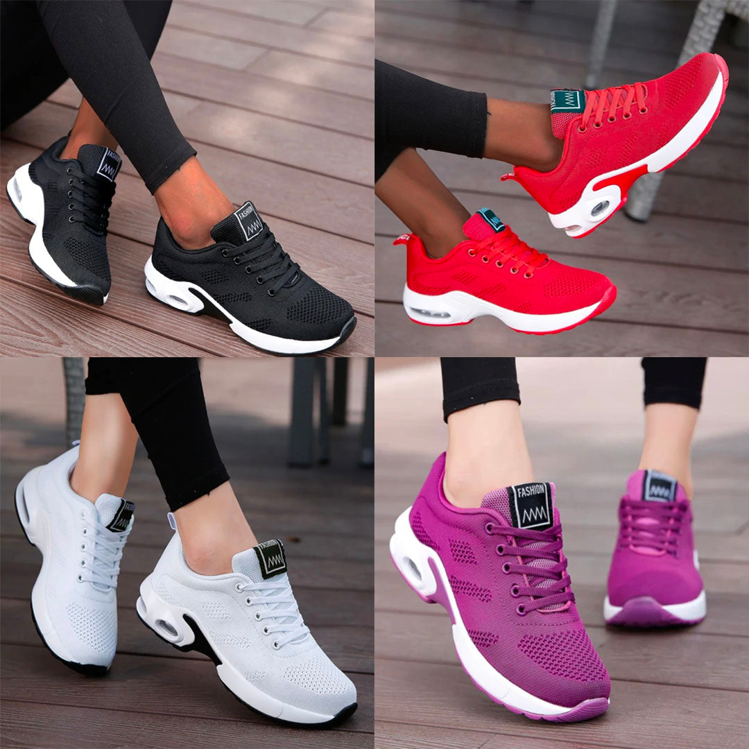 Women's Lightweight Walking Shoes Breathable Air Cushion Sneakers