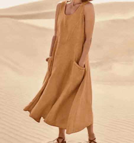 Women's  Elegant Dress with Pockets