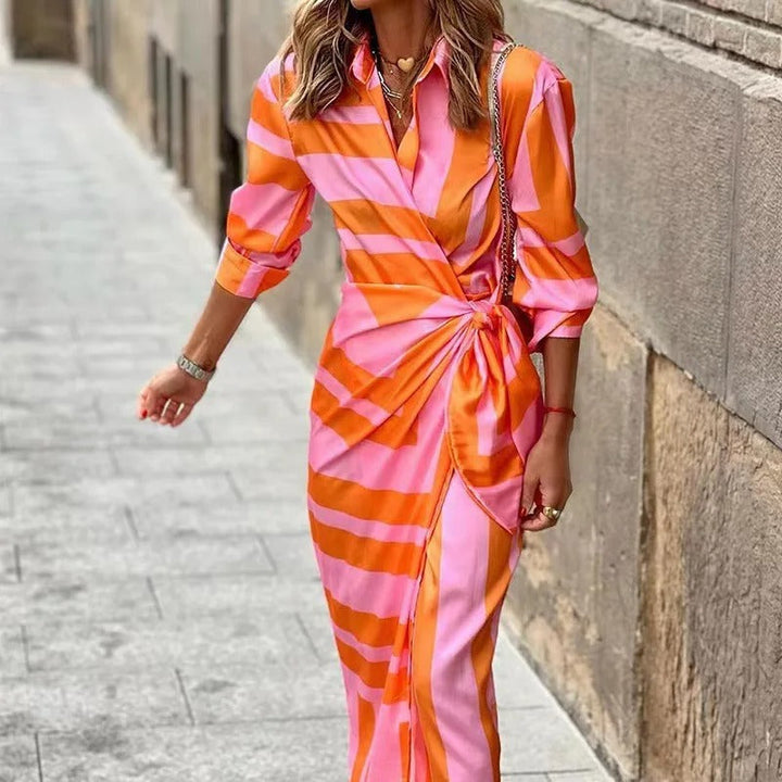Women's Printed Mid Length Dress