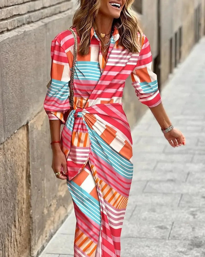 Women's Printed Mid Length Dress