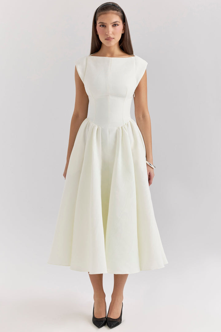 Women’s Backless Dropped Shoulder Dress