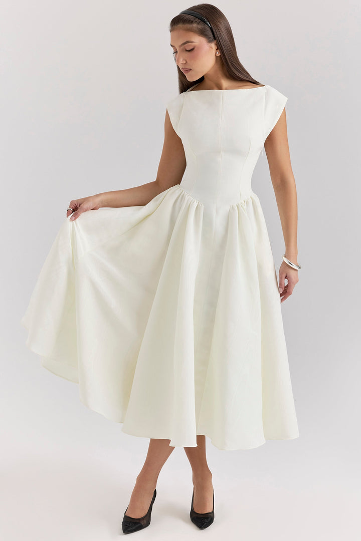 Women’s Backless Dropped Shoulder Dress